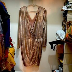 Gold shimmer dress